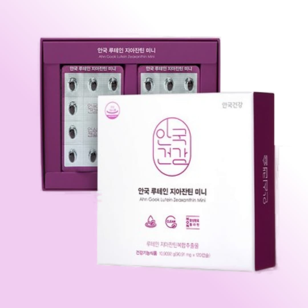 안국제약 아이원 루테인 지아잔틴 미니 120캡슐 눈 노화 침침 건조 피로 이서진 영양제