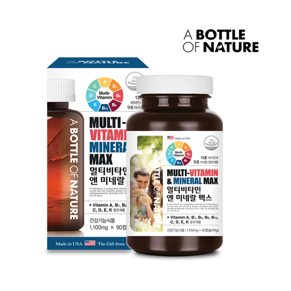 어바틀 멀티 비타민 &amp; 미네랄 맥스 1100mg 90정