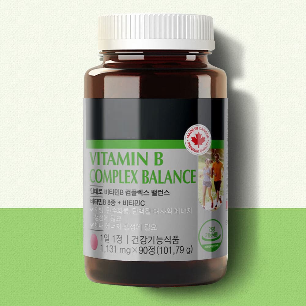 에코뉴트리션 3개월분 캐나다산 비타민B B12 B1 B2 B3 B6 B군 컴플렉스 영양제
