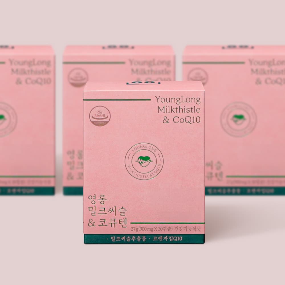 [3+1]영롱 밀크씨슬 코큐텐 [간 혈압]바이오페린 복합 밀크큐텐 코엔자임Q10 약 4개월