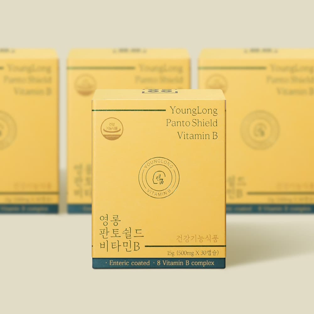 [3+1]영롱 판토쉴드 비타민B 판토텐산 [장용성 코팅 캡슐]비타민비 영양제 B6 B12