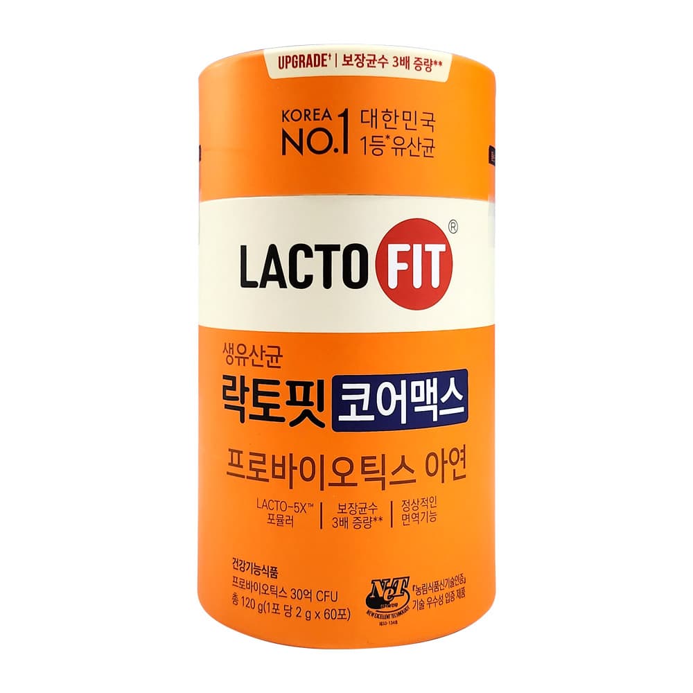 종근당 락토핏 코어맥스 60포 2개월분 락토핏 생유산균 프로바이오틱스