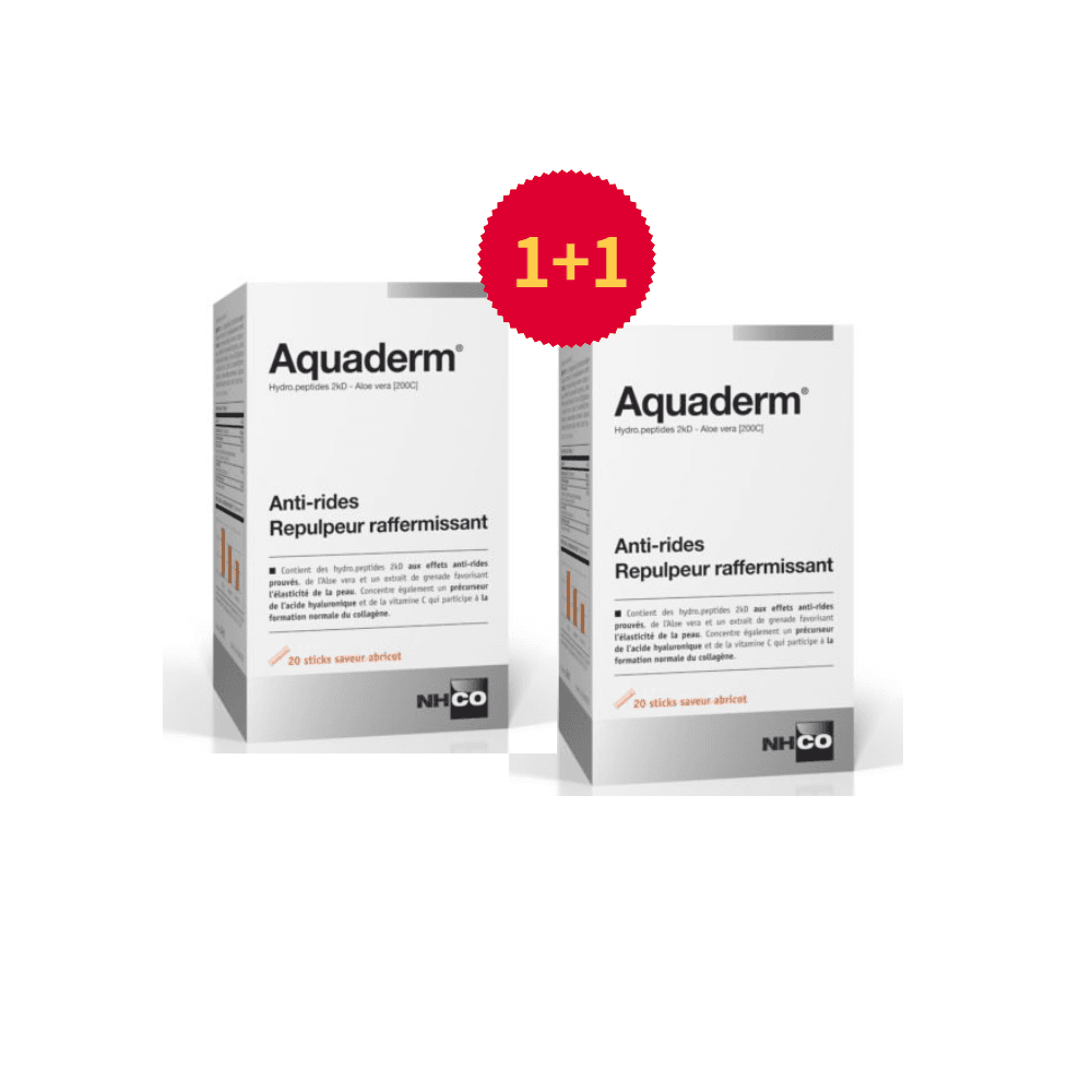 1+1 프랑스 NHCO 아쿠아덤 콜라겐 안티링클 한가인 영양제 - 총 40스틱