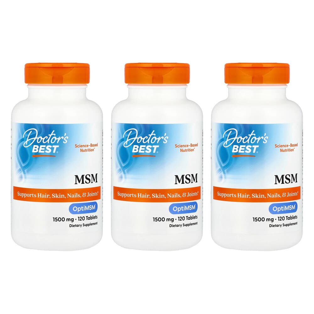 (아이허브) 닥터스베스트 MSM 옵티MSM 함유 1500mg 120정 3개