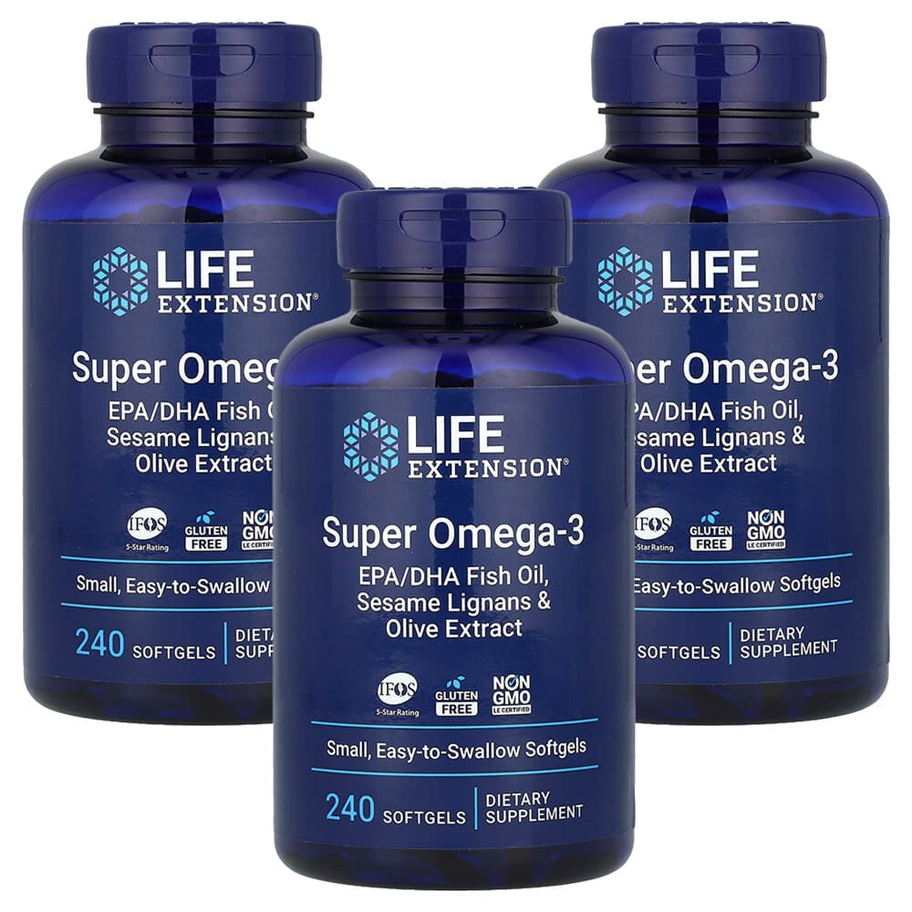 (아이허브) 라이프익스텐션 3개X 슈퍼 오메가3 소프트젤 240정