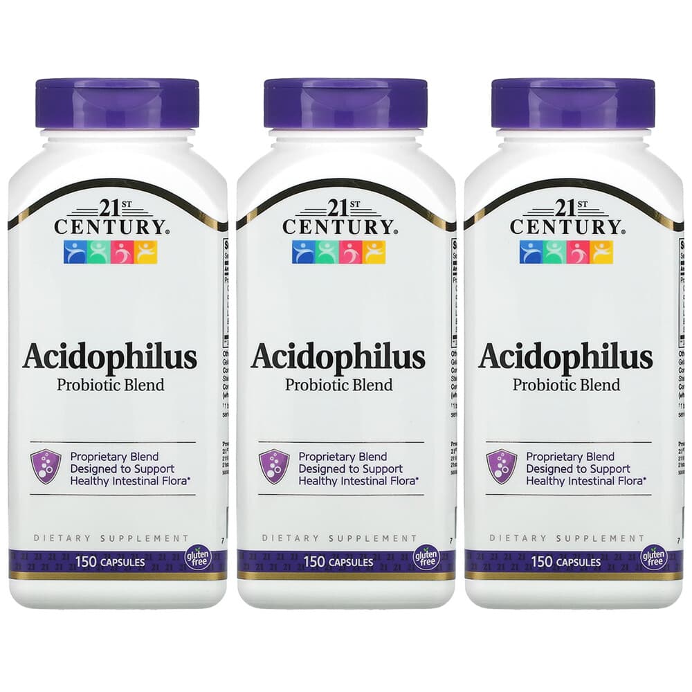 (아이허브) 21세기 센트리 3개X 애시도필러스 프로바이오틱 혼합물 캡슐 150정