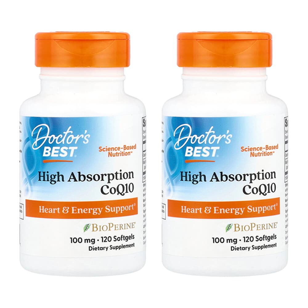 (아이허브) 닥터스베스트 코엔자임Q10 코큐텐 100mg 바이오페린 120정 2개