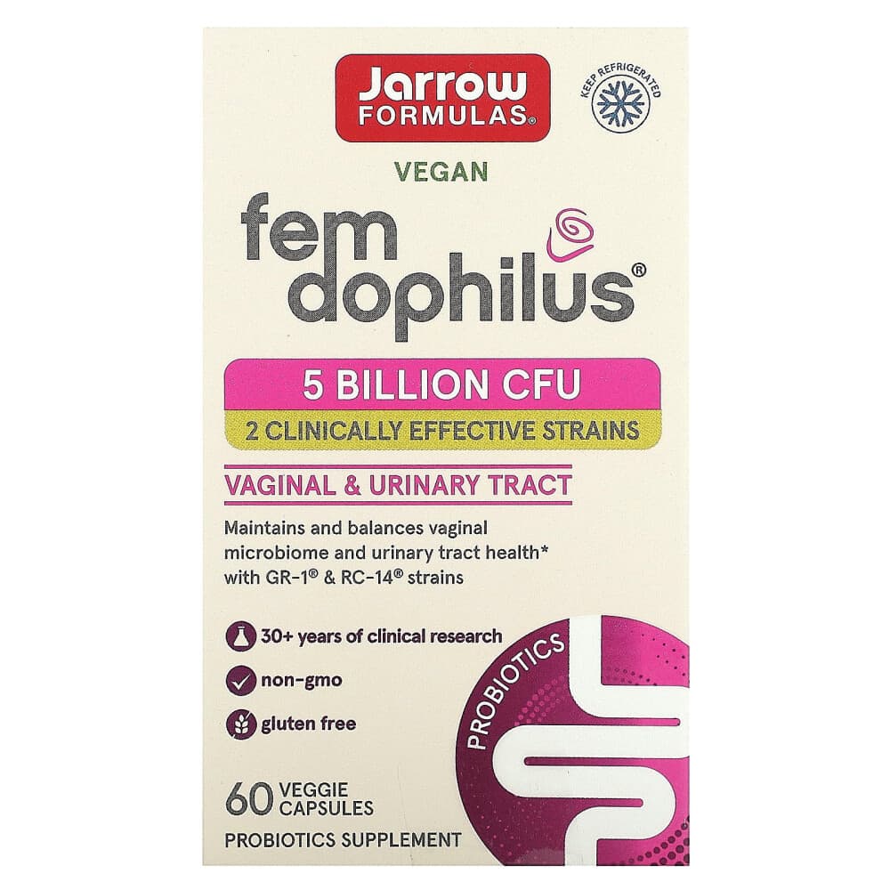 (아이허브) 자로우포뮬러스 Fem Dophilus 50억CFU 베지 캡슐 60정