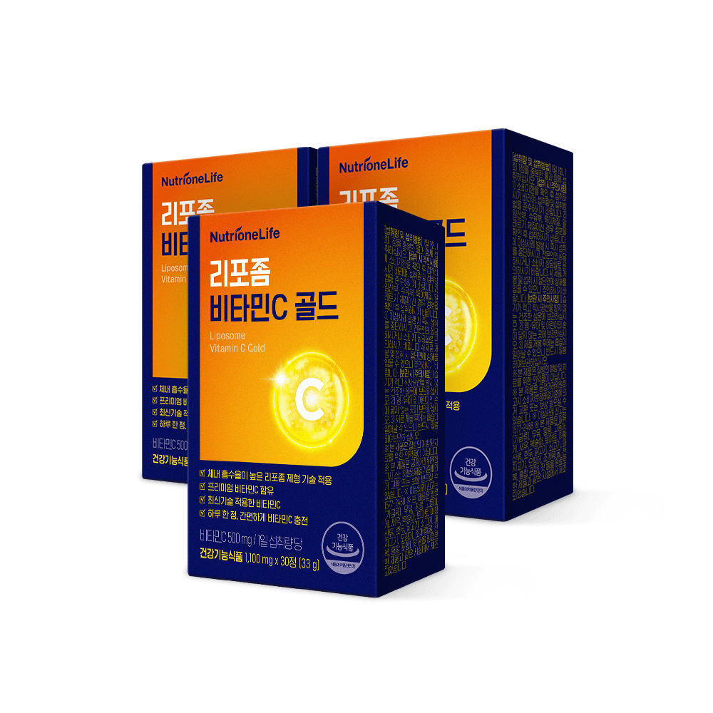 뉴트리원 리포좀 비타민C 골드 30캡슐, 3개