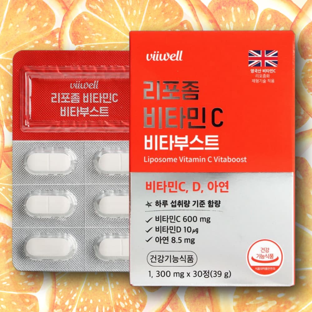 리포좀비타민C 씨 고용량 리포조말 리포즘비타민C 리포솜 1300mg 30정, 1개