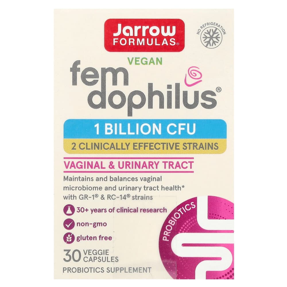 (아이허브) 자로우포뮬러스 여성용 Fem Dophilus 베지 캡슐 30정