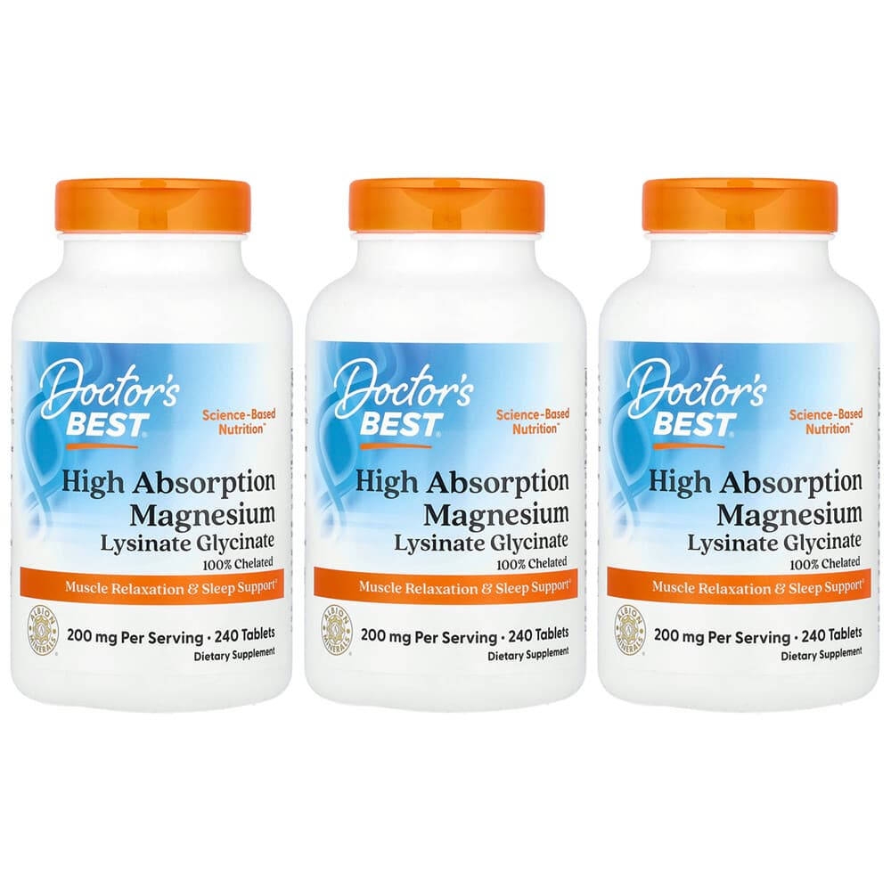 (아이허브) 닥터스베스트 마그네슘 고흡수 200mg 240정 3개
