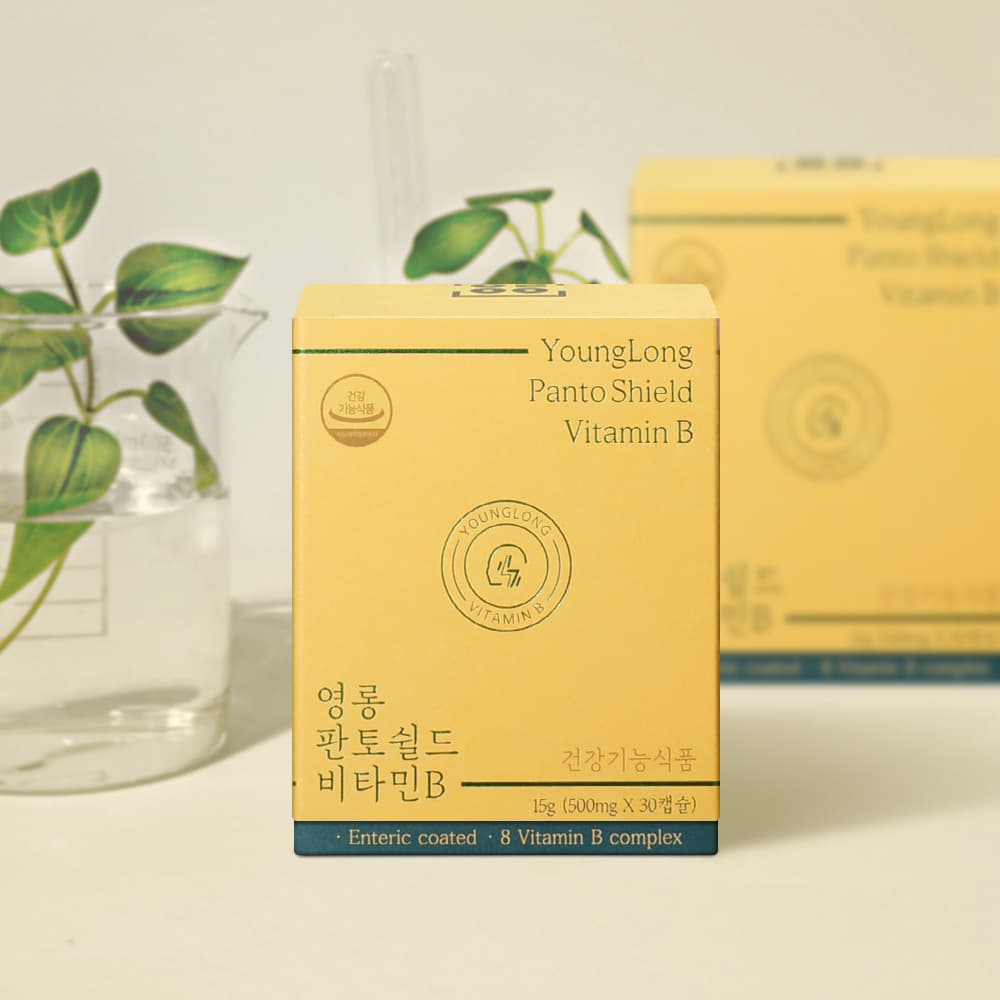 [2개월 분] 영롱 판토쉴드 비타민B [장용성 캡슐]판토텐산 비타민 B2 B6 B12