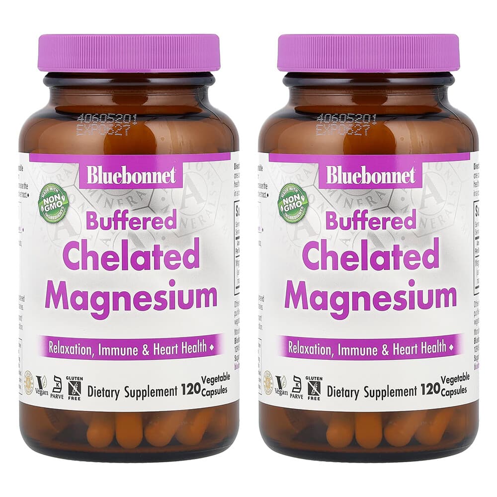 (아이허브) 블루보넷뉴트리션 마그네슘 킬레이트 완충형 베지캡슐 120정 2개