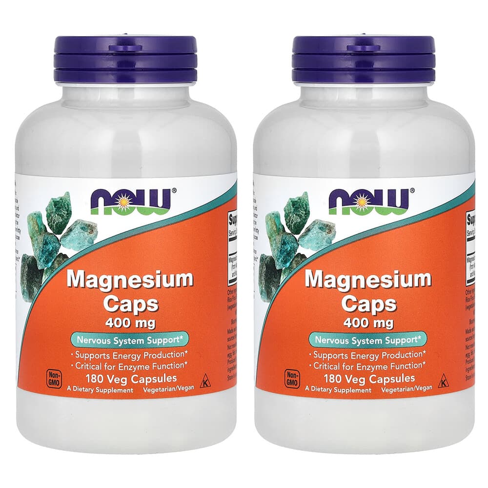 (아이허브) 나우푸드 마그네슘 400mg 베지캡슐 180정 2개