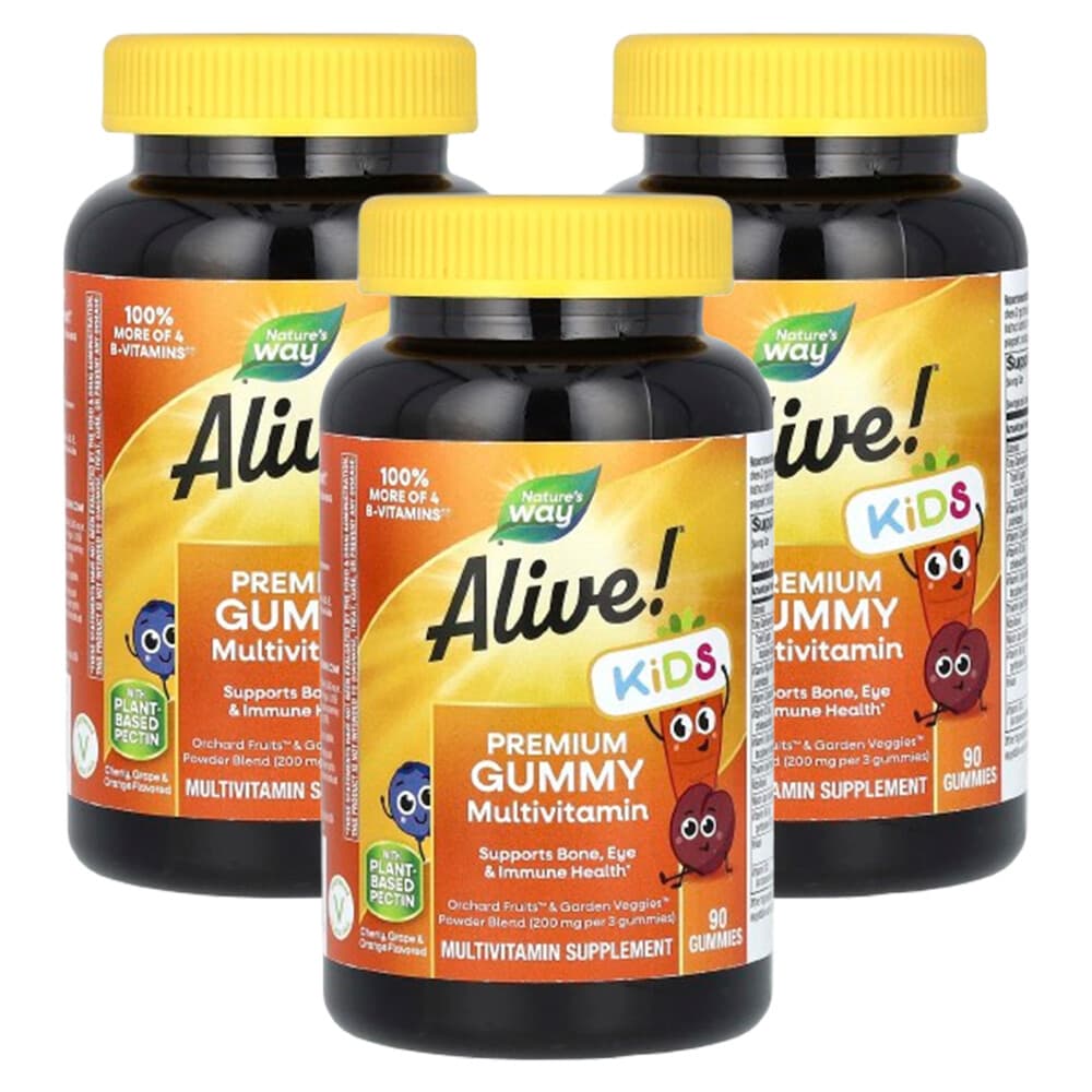 (아이허브) 네이처스웨이 3개X 어린이용 프리미엄 종합비타민구미젤리 90개