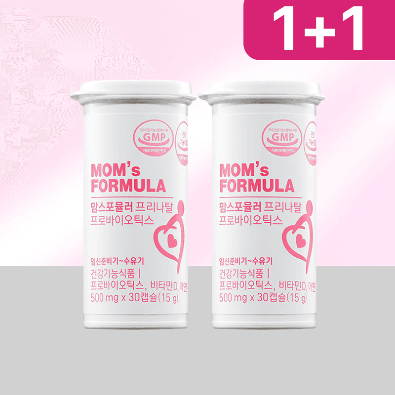 [1+1] 맘스포뮬러 프리나탈 임산부 유산균 여성 수유부 식물성 캡슐 프로바이오틱스