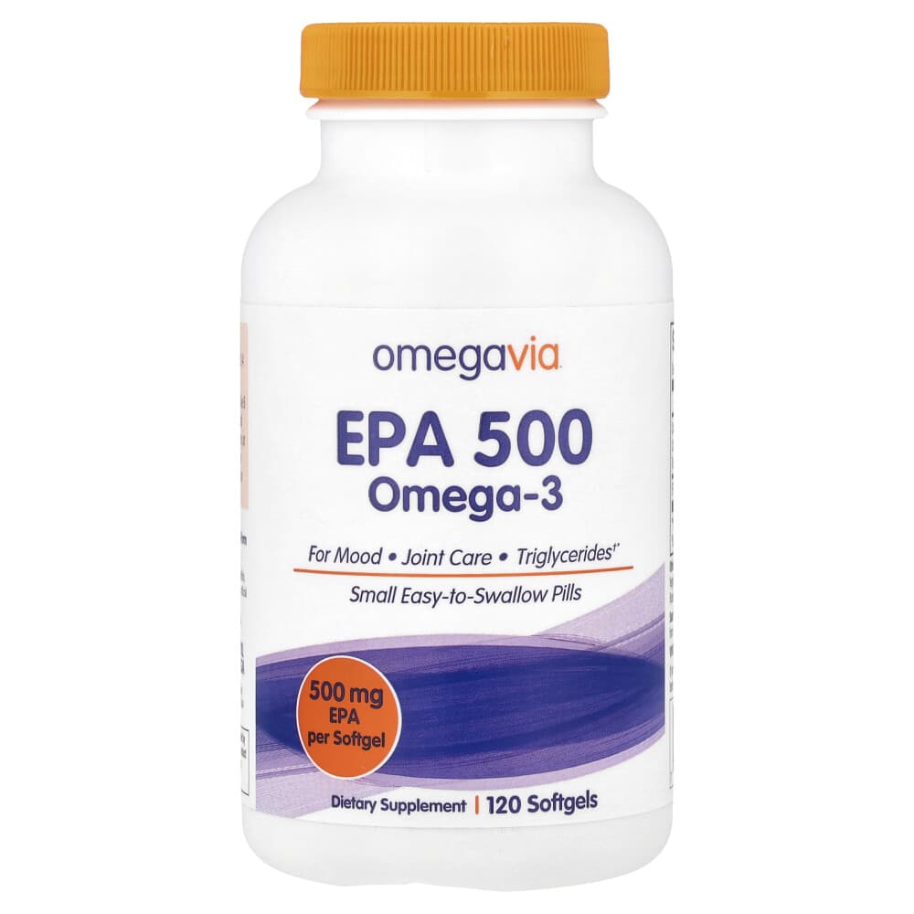 (아이허브) 오메가비아 EPA 500 오메가3 500mg 소프트젤 120정