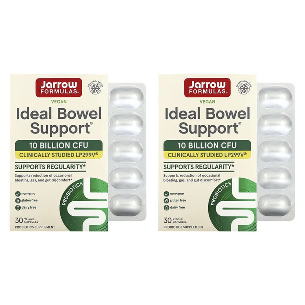 (아이허브) 자로우포뮬러스 2개X 비건 Ideal Bowel Support 100억CFU 베지 캡슐 30정