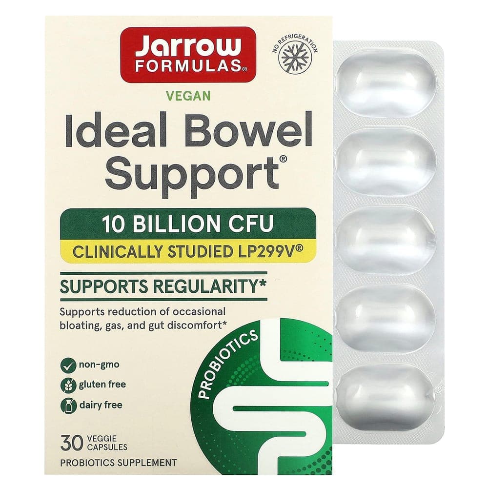 (아이허브) 자로우포뮬러스 비건 Ideal Bowel Support 100억CFU 베지 캡슐 30정