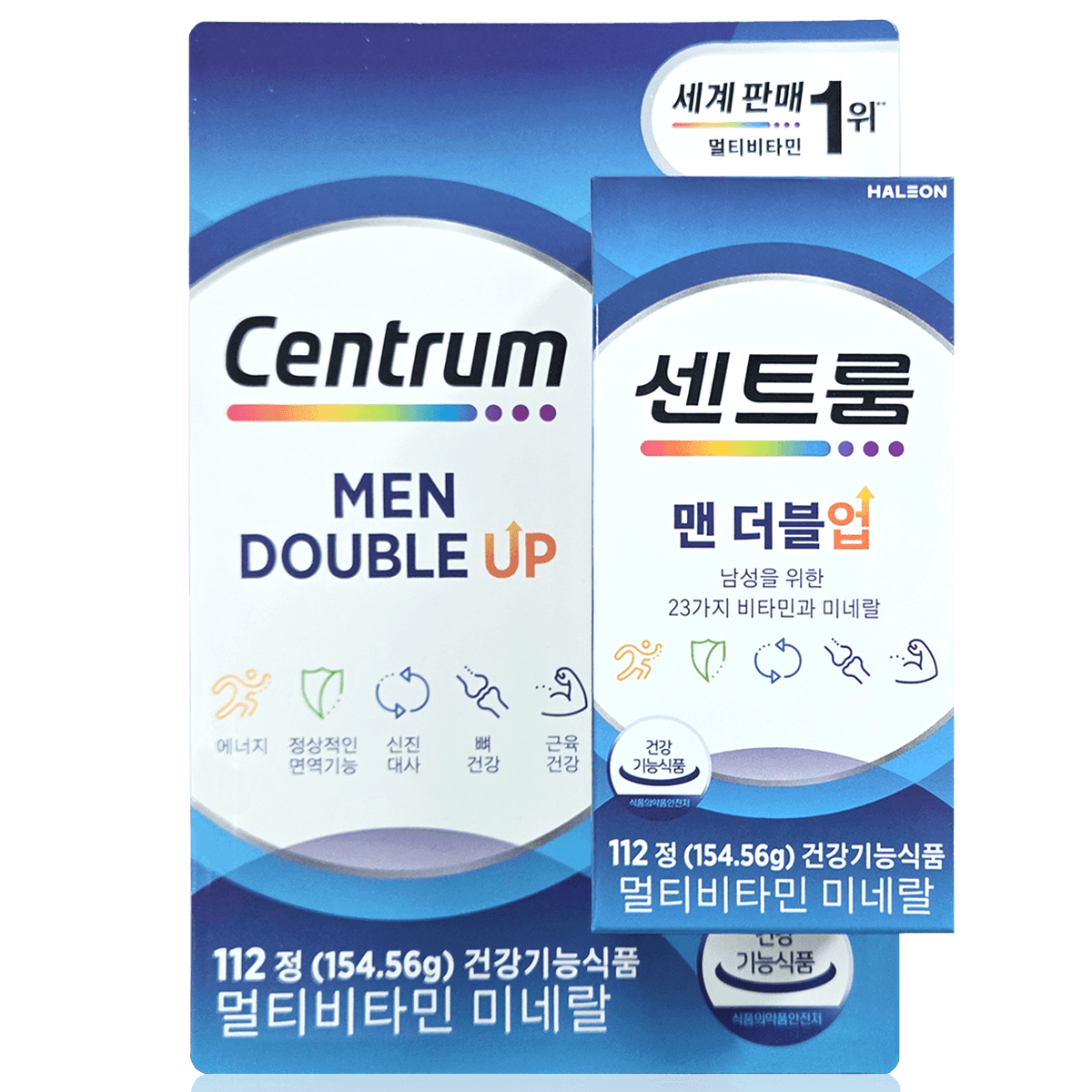 센트룸 포 맨 더블업 종합 멀티 비타민 112정 남성 대용량 영양제