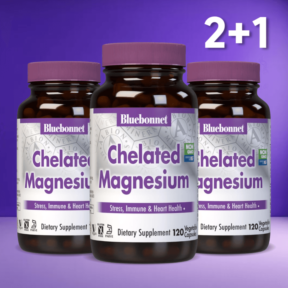 블루보넷 킬레이트 마그네슘 120캡슐, 3개