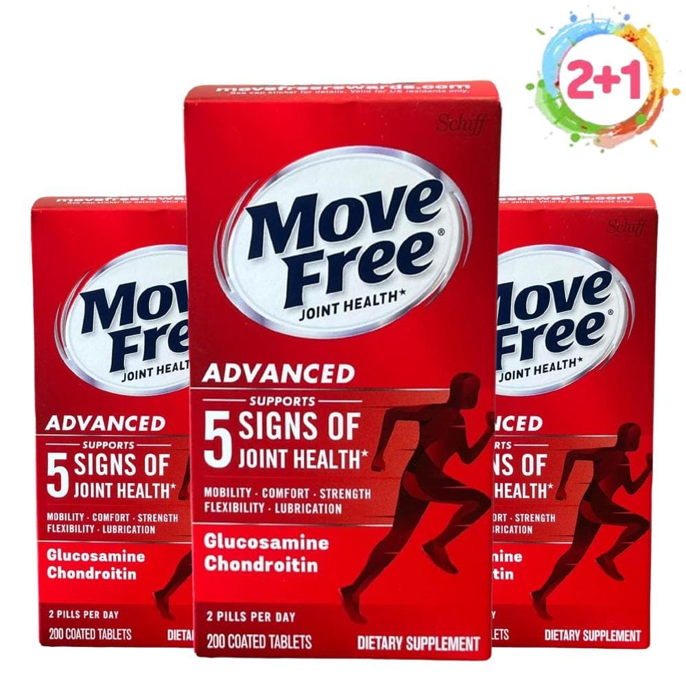 쉬프 무브프리 글루코사민 콘드로이친 어드벤스 조인트헬스 200정, 3개