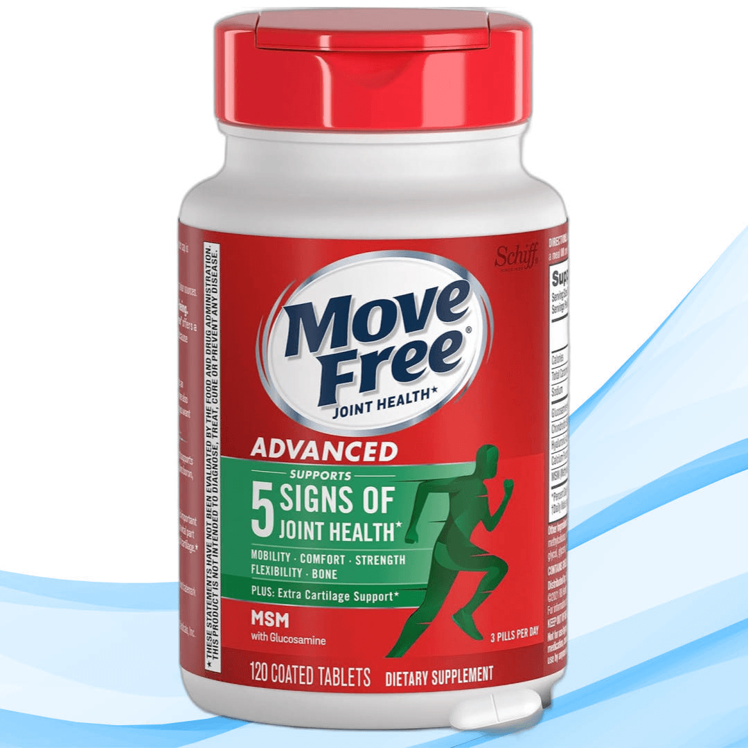 무브프리 어드밴스 무부프리 글루코사민 콘드로이친 MSM 1500mg 120정, 1개