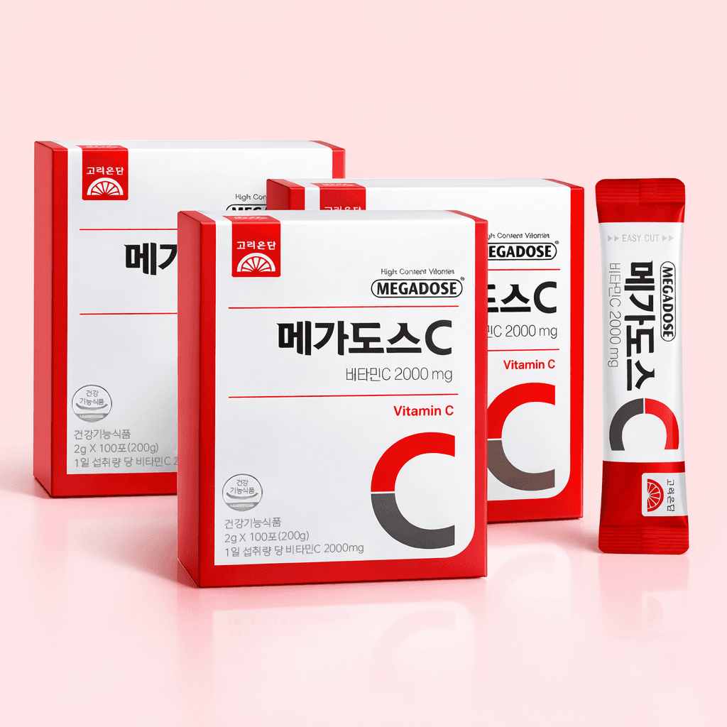 고려은단 메가도스 비타민C 2000 10개월 고함량 비타민씨 분말 가루 스틱