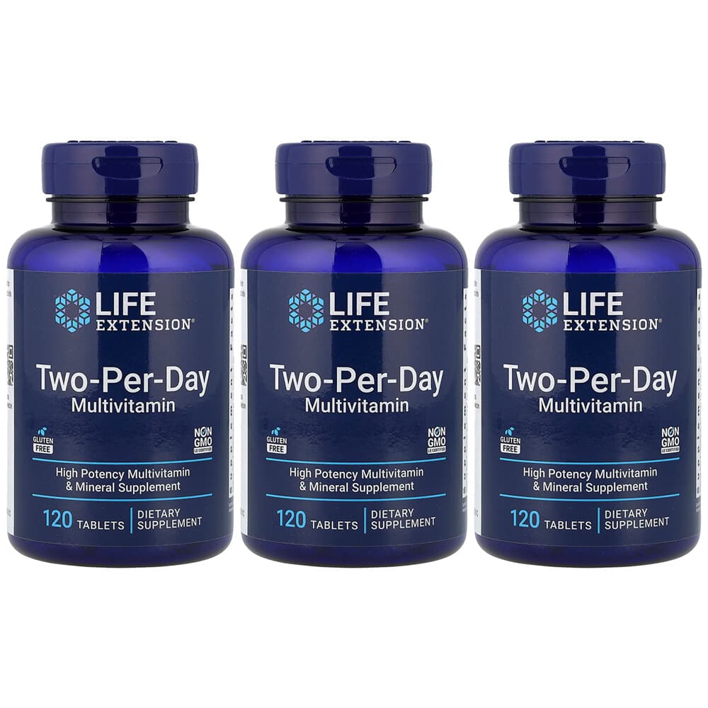 (아이허브) 라이프익스텐션 종합비타민 투퍼데이 V2 타블렛 120정 3개