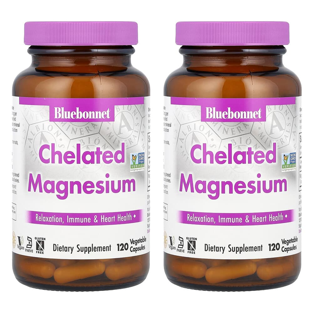 (아이허브) 블루보넷뉴트리션 마그네슘 킬레이트 고흡수 120정 2개