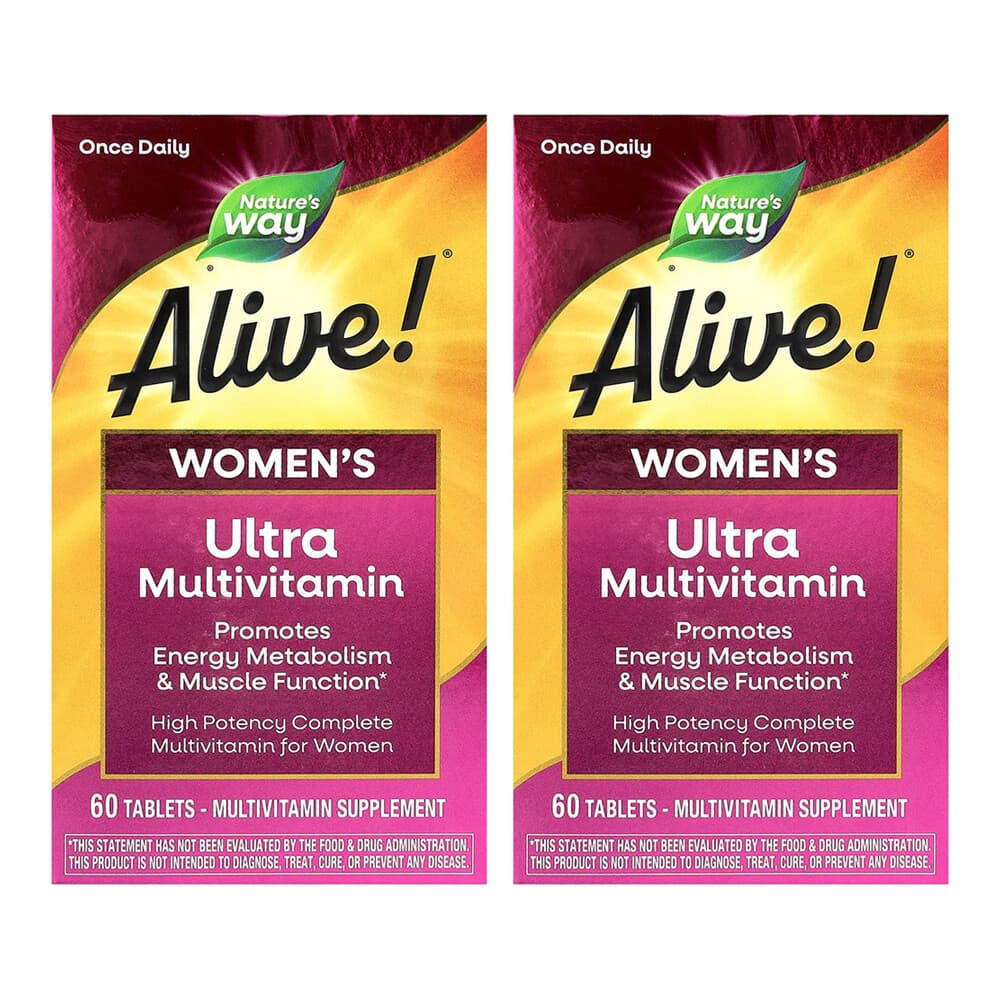 (아이허브) 네이처스웨이 2개X Alive 여성용 울트라 종합비타민 60정