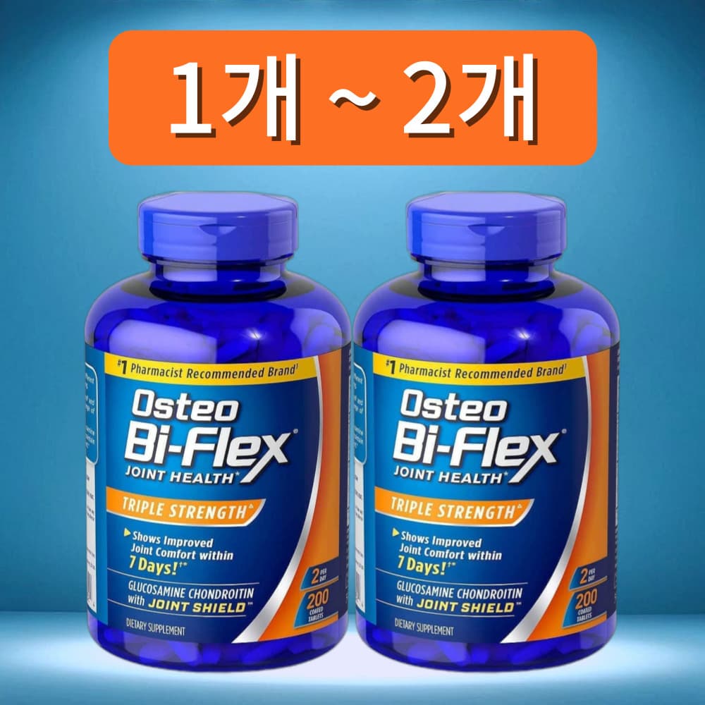 오스테오 바이플렉스 글루코사민 콘드로이친 200정, 2개