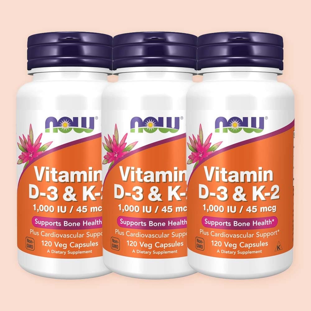 나우푸드 비타민D3 K2 비타민디 비타민DK2 메가 120캡슐, 3개