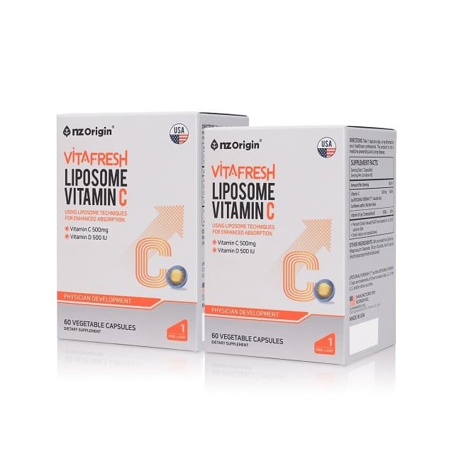 [4개월] 엔젯오리진 리포좀 비타민C 식물성캡슐 분말 리포조말 리포즘 리포솜 비타민씨 코스트코 60캡슐, 2개