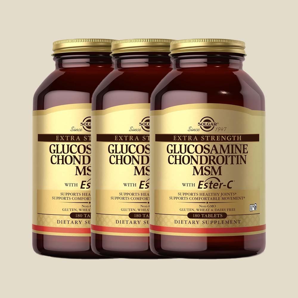 솔가 글루코사민 콘드로이틴 콘드로이친 MSM &amp; 에스터C 180정, 3개
