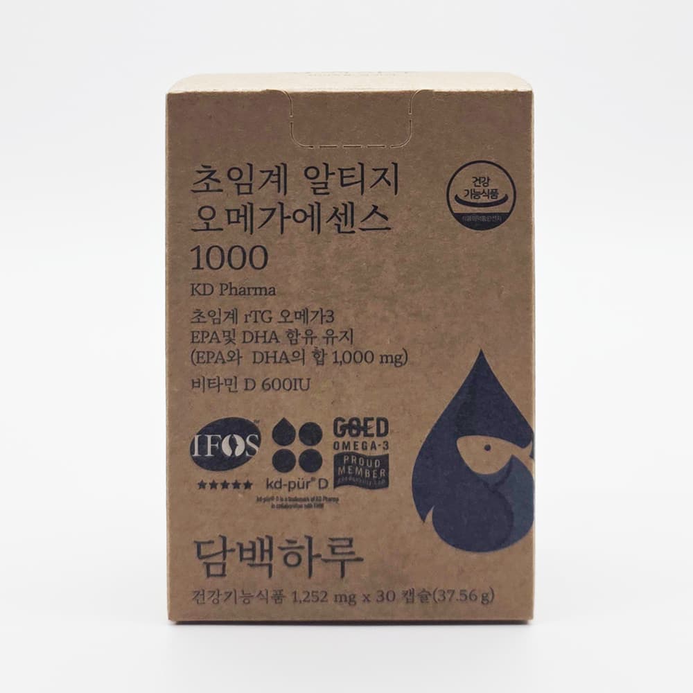 담백하루 초임계 알티지 오메가3 에센스1000 30정