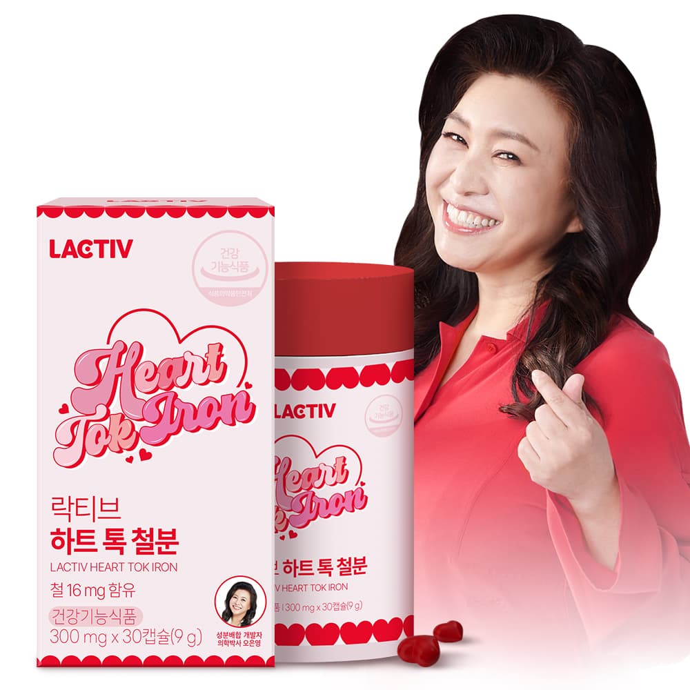 락티브 하트 톡 철분 30캡슐, 1개