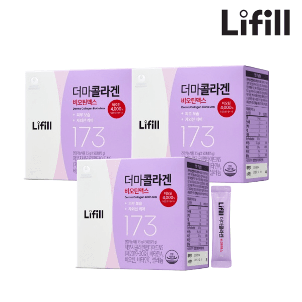 라이필 더마 콜라겐 비오틴맥스 신민아 라이필 어린 저분자 3.5g x 150포 3박스