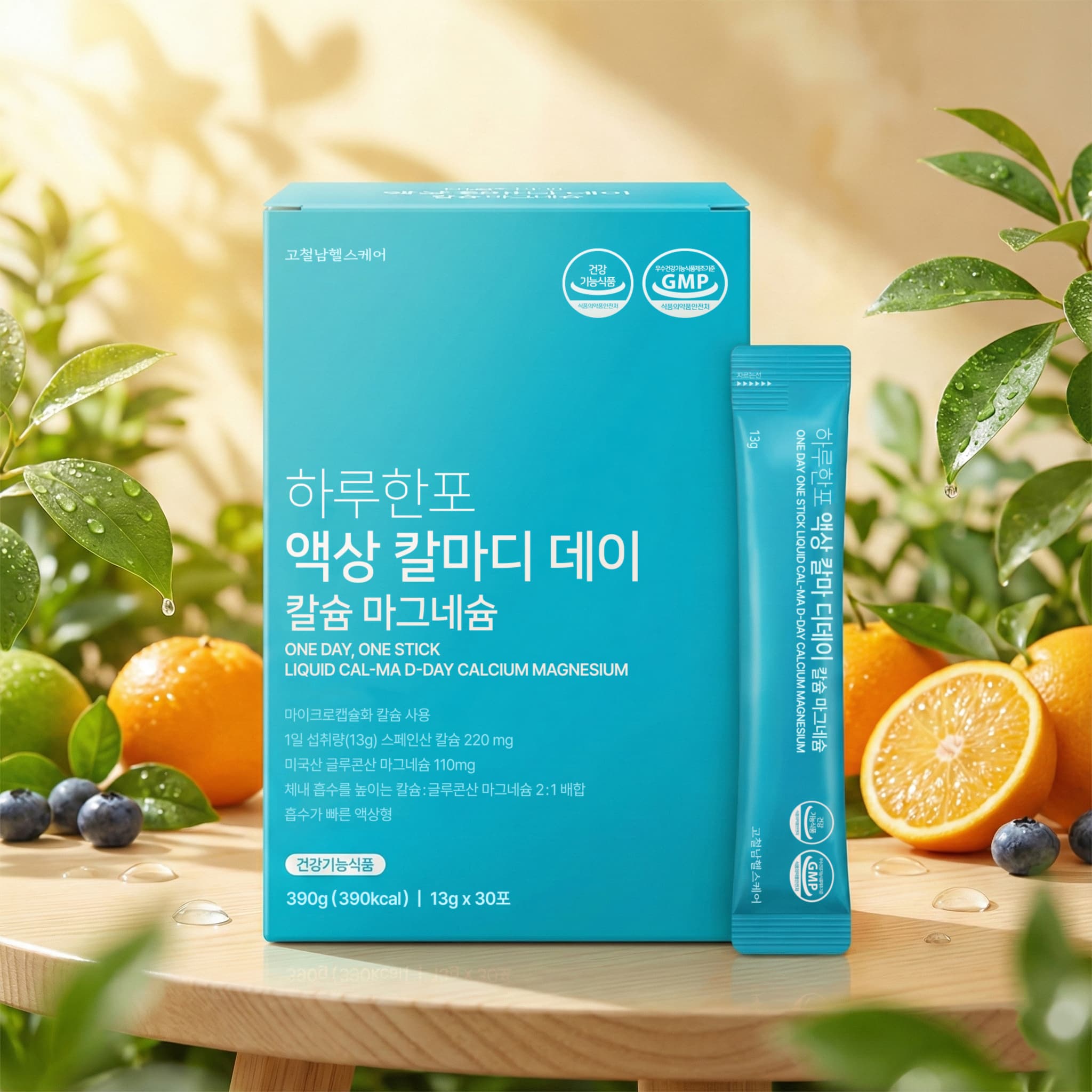 하루한포 액상 칼마디 칼슘 마그네슘 비타민D 어린이 영양제 임산부 수유부 30포, 1개