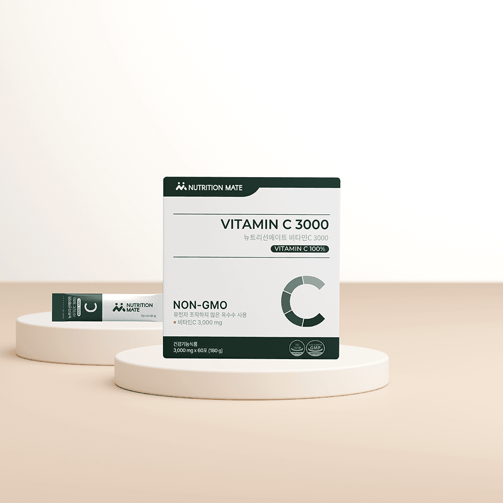 뉴트리션메이트 비타민c 3000 NONGMO 비타민씨 3000mg 60포