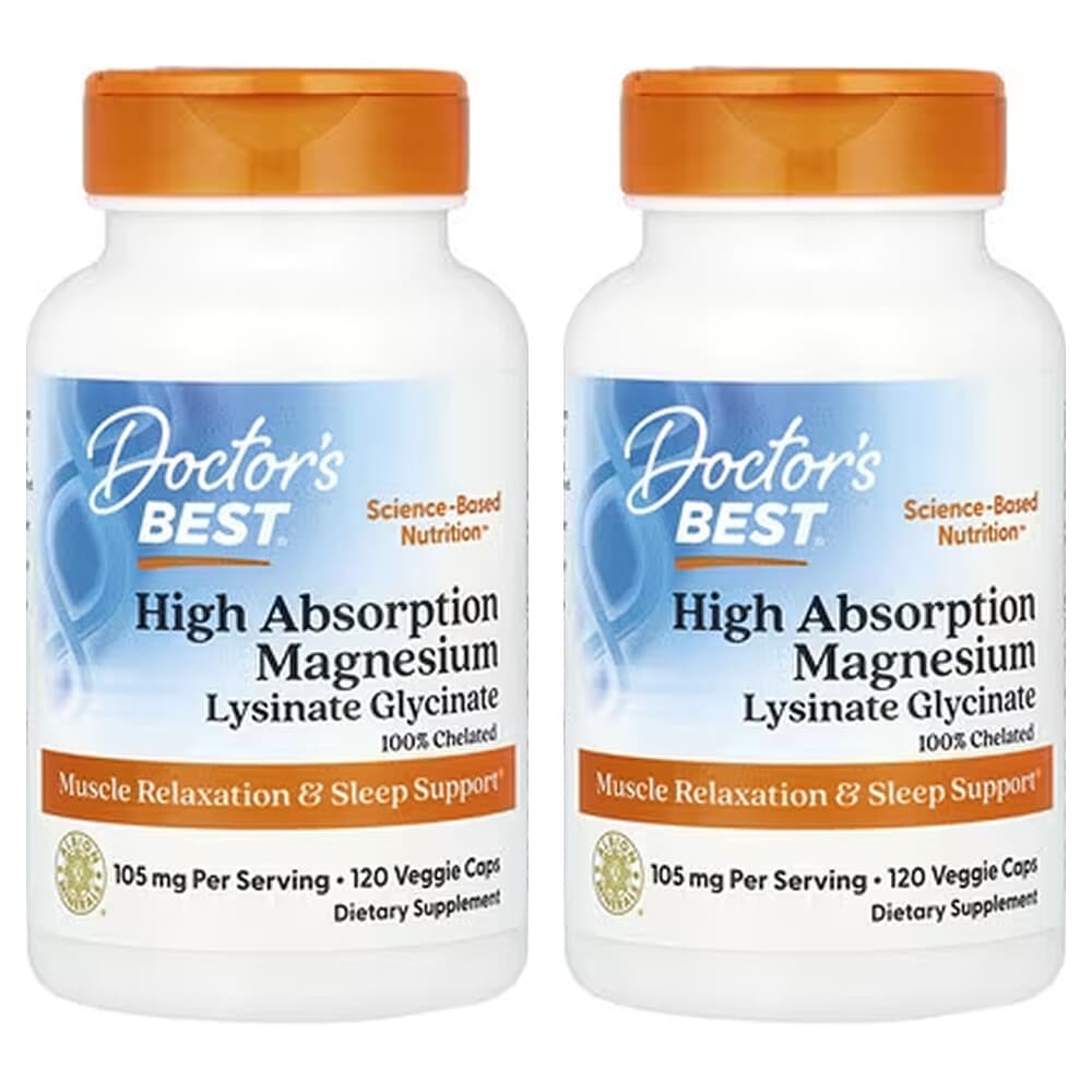 (아이허브) 닥터스베스트 마그네슘 고흡수 105mg 베지캡슐 120정 2개