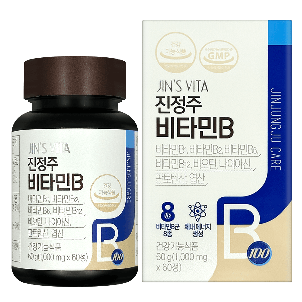 진정주 비타민B 60정 비오틴 아미노산 엽산
