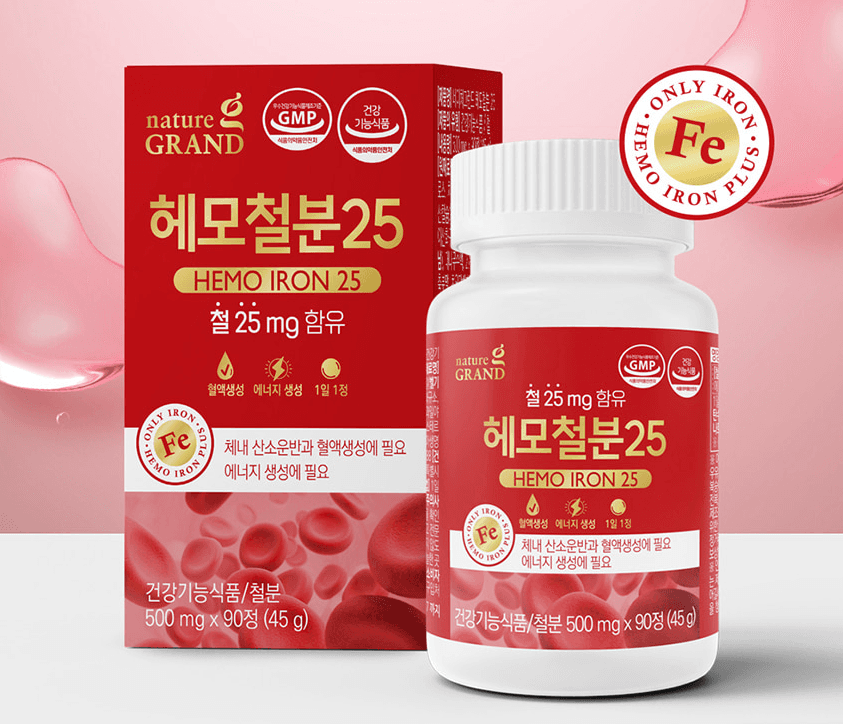 네이처그랜드 헤모철분25 500mg x 90정