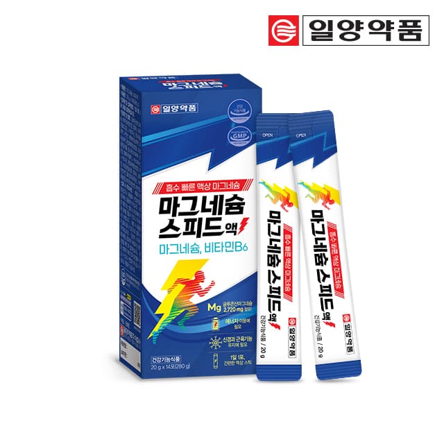 마그네슘 스피드액 마시는 글루콘산 성인 어린이 액상 온가족 영양제 14포, 1개